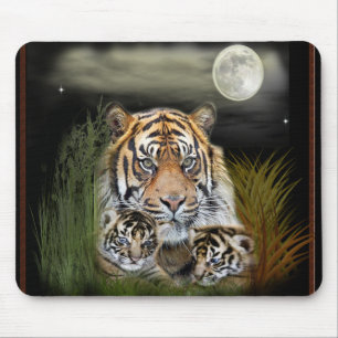 Tapis De Souris Tigre et petits