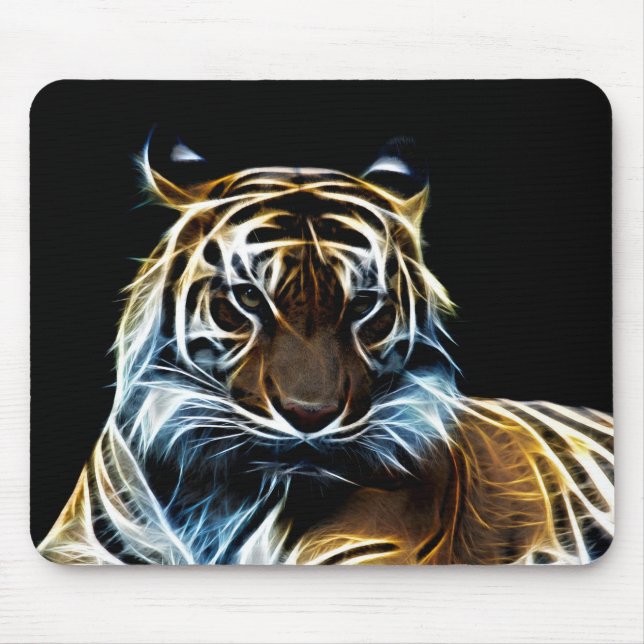 Tapis De Souris Tigre fractal (Devant)