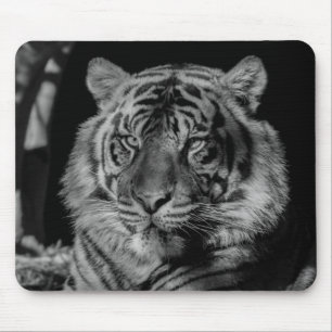 Tapis De Souris Tigre noir et blanc