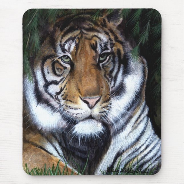 Tapis De Souris Tigre peignant Mousepad (Devant)