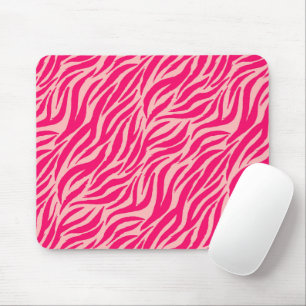 Tapis De Souris Tigre rose rayures Motif animal