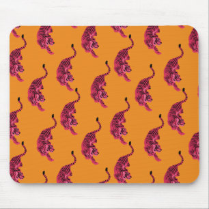 Tapis De Souris Tigre - Rose Vibrant