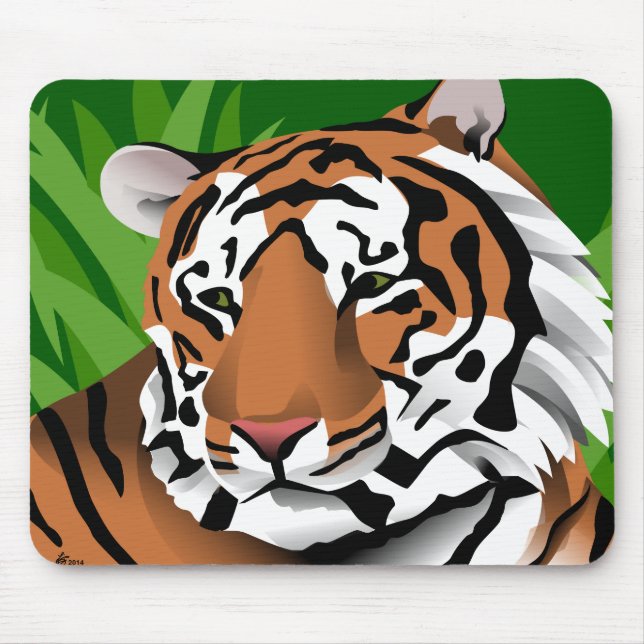 Tapis De Souris Tigre sauvage (Devant)