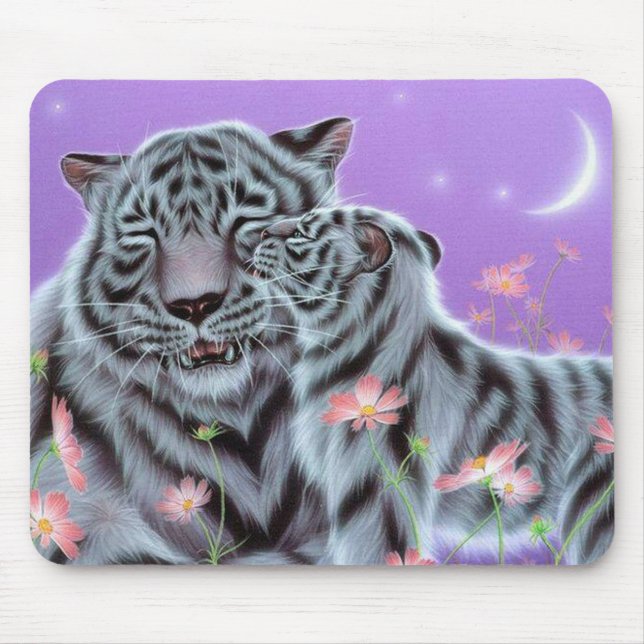 Tapis De Souris Tigres blancs (Devant)