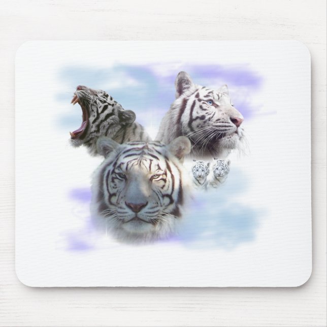 Tapis De Souris Tigres blancs (Devant)