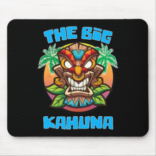 Tapis De Souris Tiki Big Kahuna Drôle de fête des pères hawaïenne 