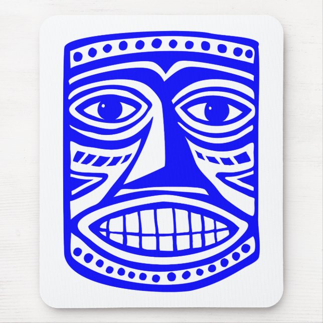 Tapis De Souris Tiki Toby - Bleu (Devant)