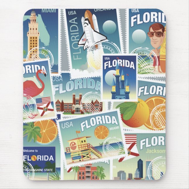 Tapis De Souris Timbres de la Floride (Devant)
