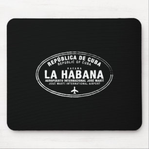 Tapis De Souris Timbres de port de La Havane Vêtements de vacances