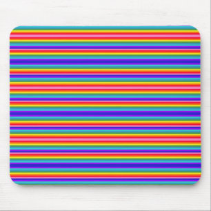Tapis De Souris Tiny Stripes of Rainbow Colors