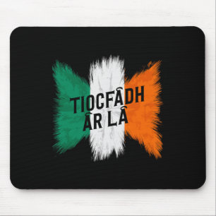 Tapis De Souris Tiocfaidh Ar La Vintage Irlande Drapeau Irlandais