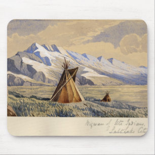 Tapis De Souris Tipi des Indiens d'Ute, Salt Lake City