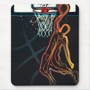 Tapis De Souris Tir de dunk de basket-ball Moderne Urbain Cool