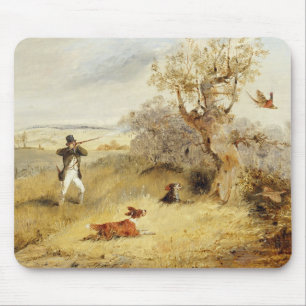 Tapis De Souris Tir de faisan (huile sur la toile) 2