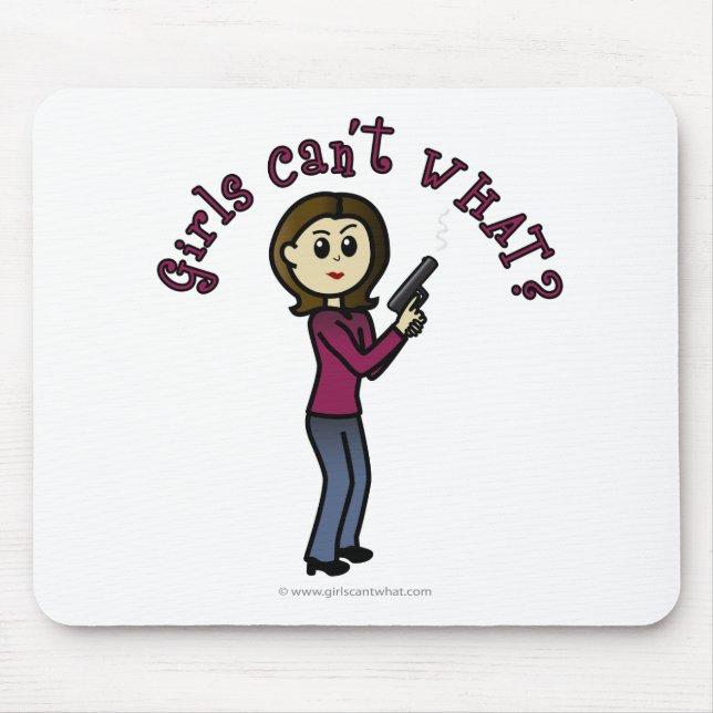 Tapis De Souris Tireur d'élite féminin (Devant)