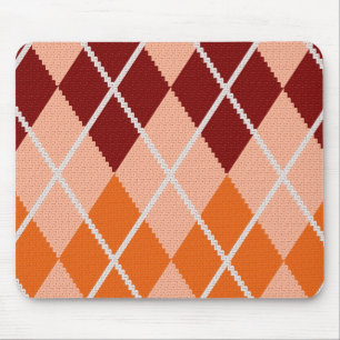 Tapis De Souris Tissu à motifs de losanges réaliste