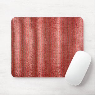 Tapis De Souris Tissu à rayures verticales fines rouge et or