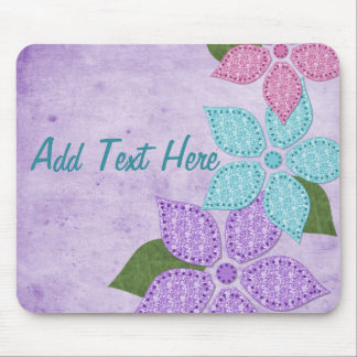 Tapis De Souris Tissu floral Mousepad