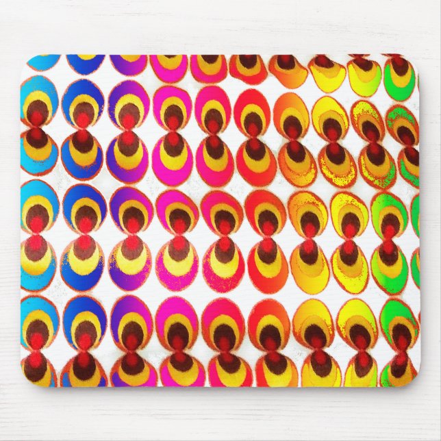 Tapis De Souris Tissu psychédélique (Devant)