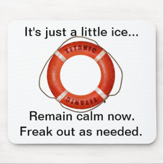 Tapis de souris titanique de plaisanterie