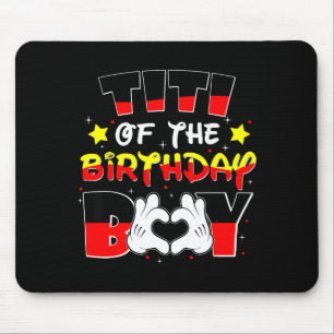 Tapis De Souris Titi du t-shirt du garçon qui fête son anniversair