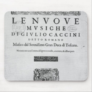 Tapis De Souris Titlepage de "Nouve Musiche" par Giulio Caccini