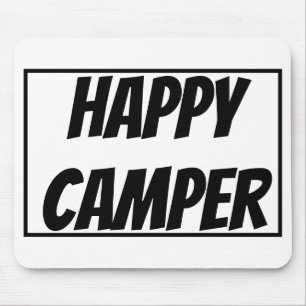 Tapis De Souris Titre : Joyeux Campeur Drôle de Camping Aventure E