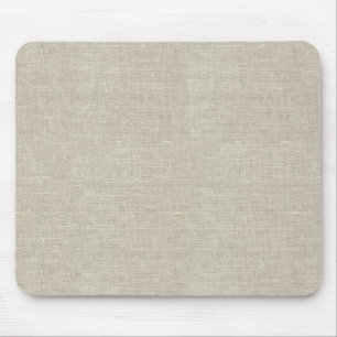 Tapis De Souris Toile beige rustique imprimée