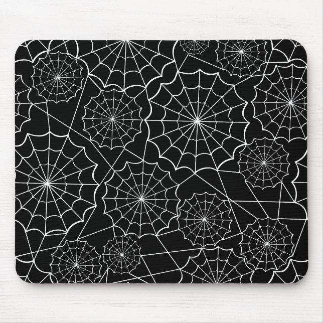 Tapis De Souris toile d'araignée d'halloween (Devant)