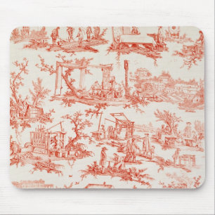 Tapis De Souris Toile de Jouy, illustrant les processus du manuf