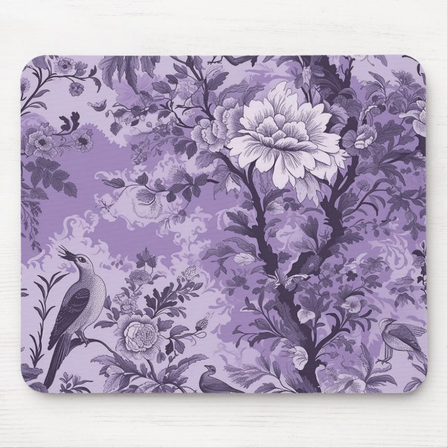 Tapis De Souris Toile violet vintage (Devant)