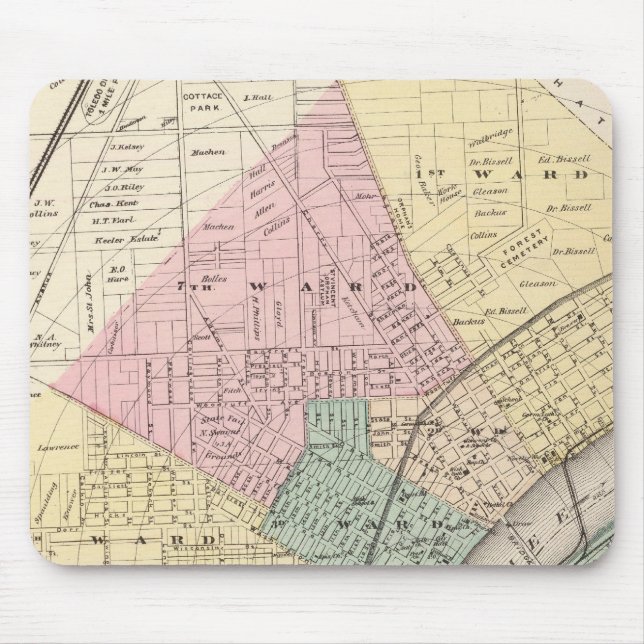 Tapis De Souris Tolède, Ohio 2 (Devant)