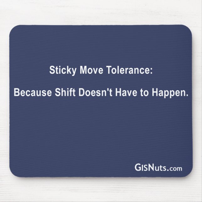 Tapis De Souris Tolérance collante Mousepad de mouvement (Devant)