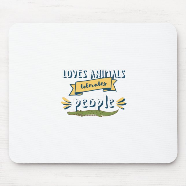 Tapis De Souris Tolérance de Loves Animals (Devant)