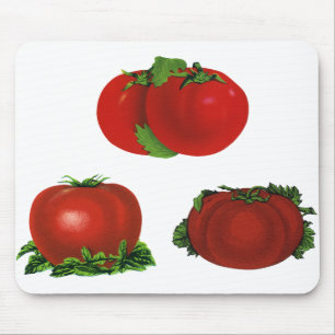 Tapis De Souris Tomates rouges mûres vintage Nourriture, Fruits, L