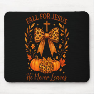 Tapis De Souris Tombez amoureux de Jésus, il ne part jamais Christ