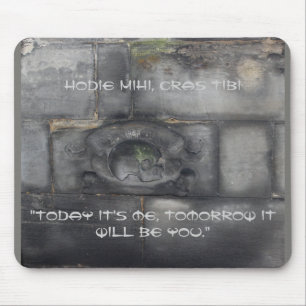 Tapis De Souris Tombstone du Moyen Âge avec le latin