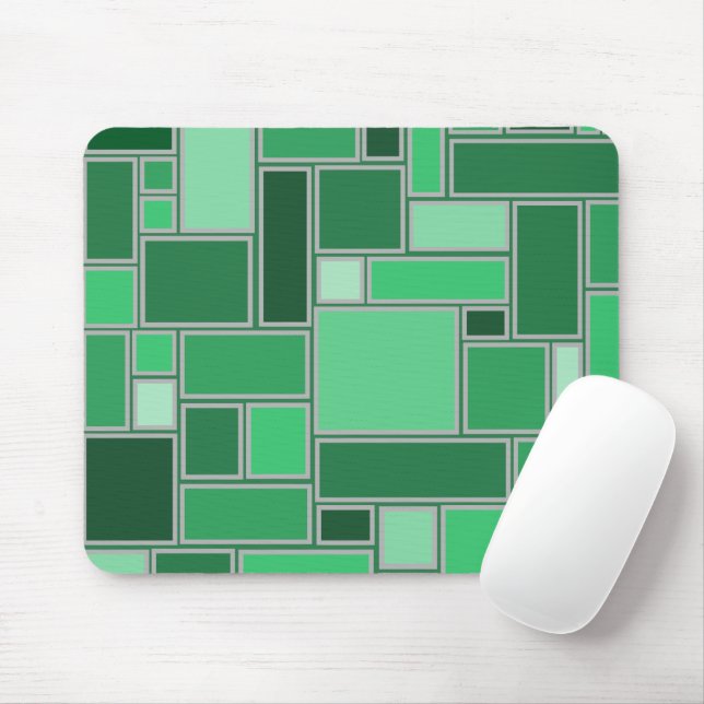 Tapis De Souris Tons verts  (Avec souris)