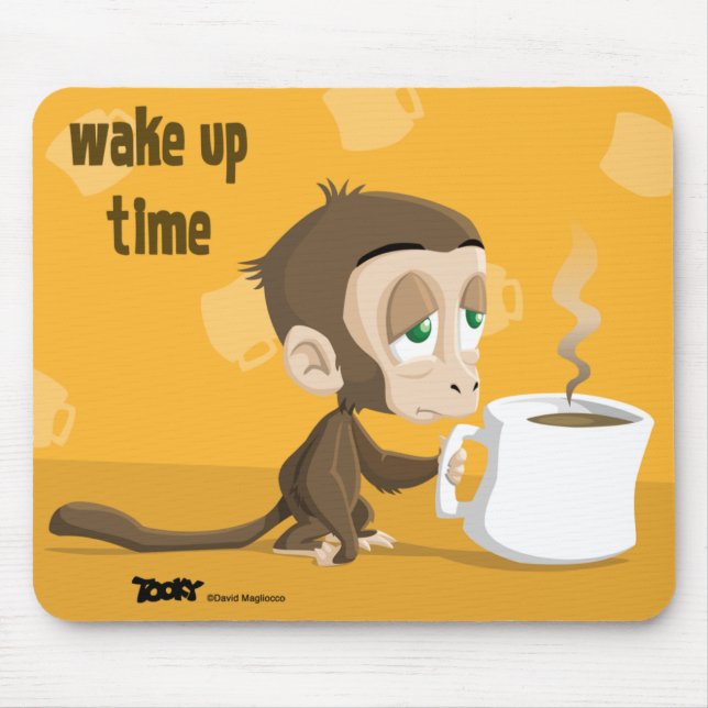 Tapis De Souris Tooky Wake Up Time Mousepad (Devant)