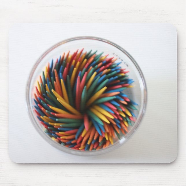 Tapis De Souris Toothpicks colorés Mousepad (Devant)