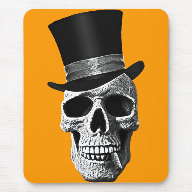 Tapis De Souris Top hat skull (Devant)