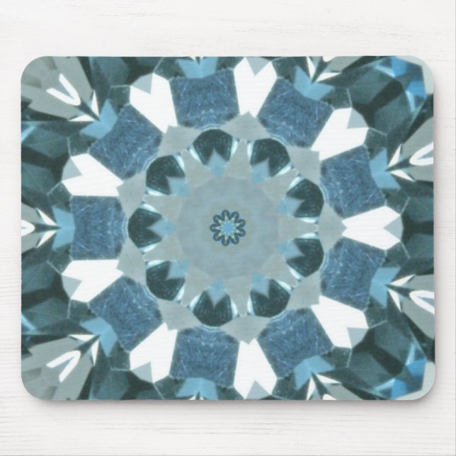 Tapis De Souris Topaz bleu Kaleidoscope (Devant)