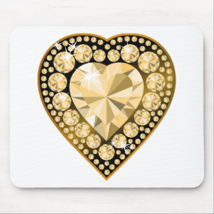 Tapis De Souris Topaz Gem Heart