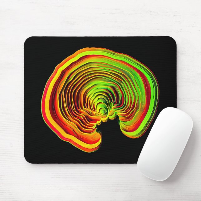 Tapis De Souris Topographie néon lumineuse Technologie d'onde sono (Avec souris)