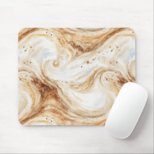 Tapis De Souris Torsades de crème de latte à la citrouille
