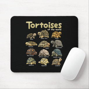 Tapis De Souris Tortue Animaux du Monde Reptile Mignon Tortue