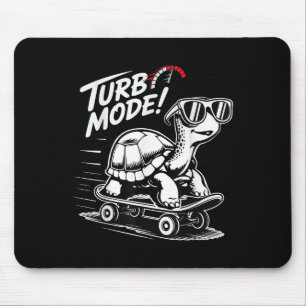 Tapis De Souris Tortue cool Sur Skateboard Funny Turbo Cadeau Vint