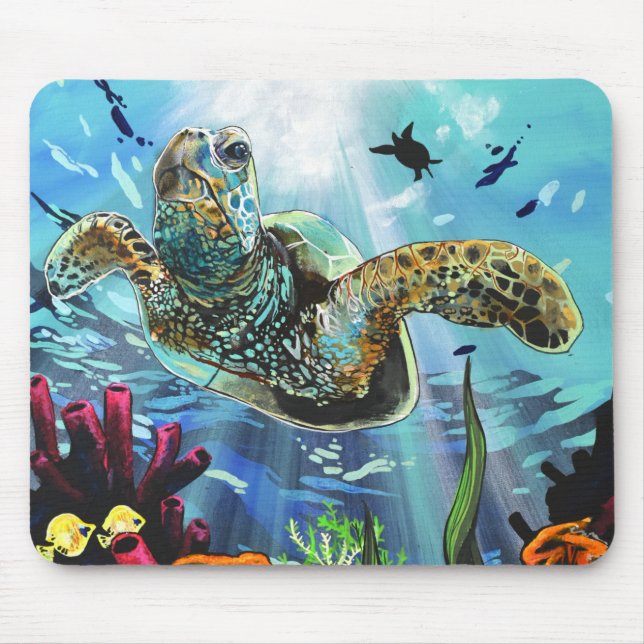 Tapis De Souris Tortue de mer (Devant)