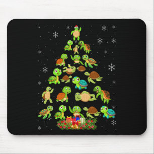 Tapis De Souris Tortue de mer Arbre de Noël Correspondant Famille 