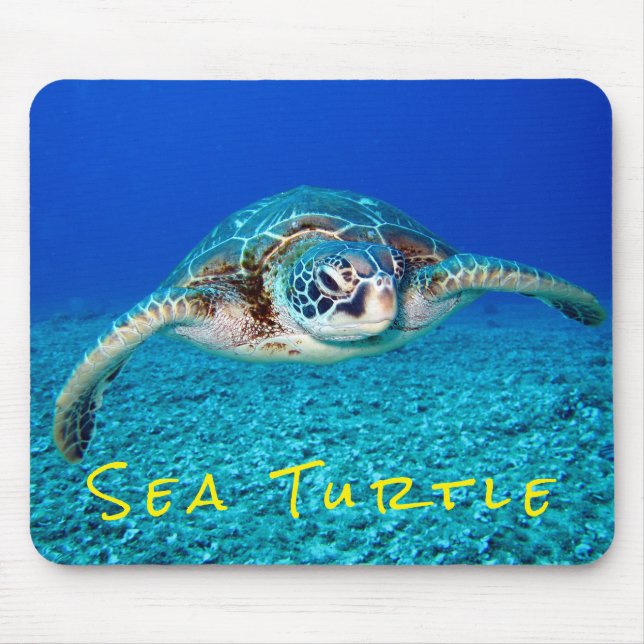 Tapis De Souris Tortue de mer de natation (Devant)